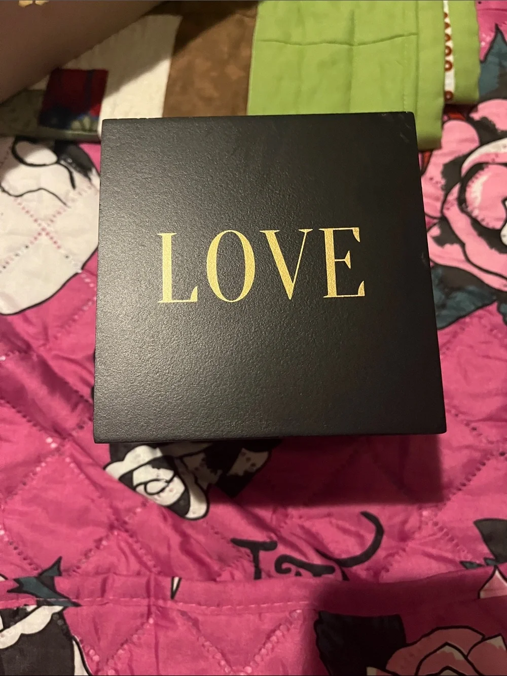 Black & Gold Decorative Box Dice - Accent Prayer Cube